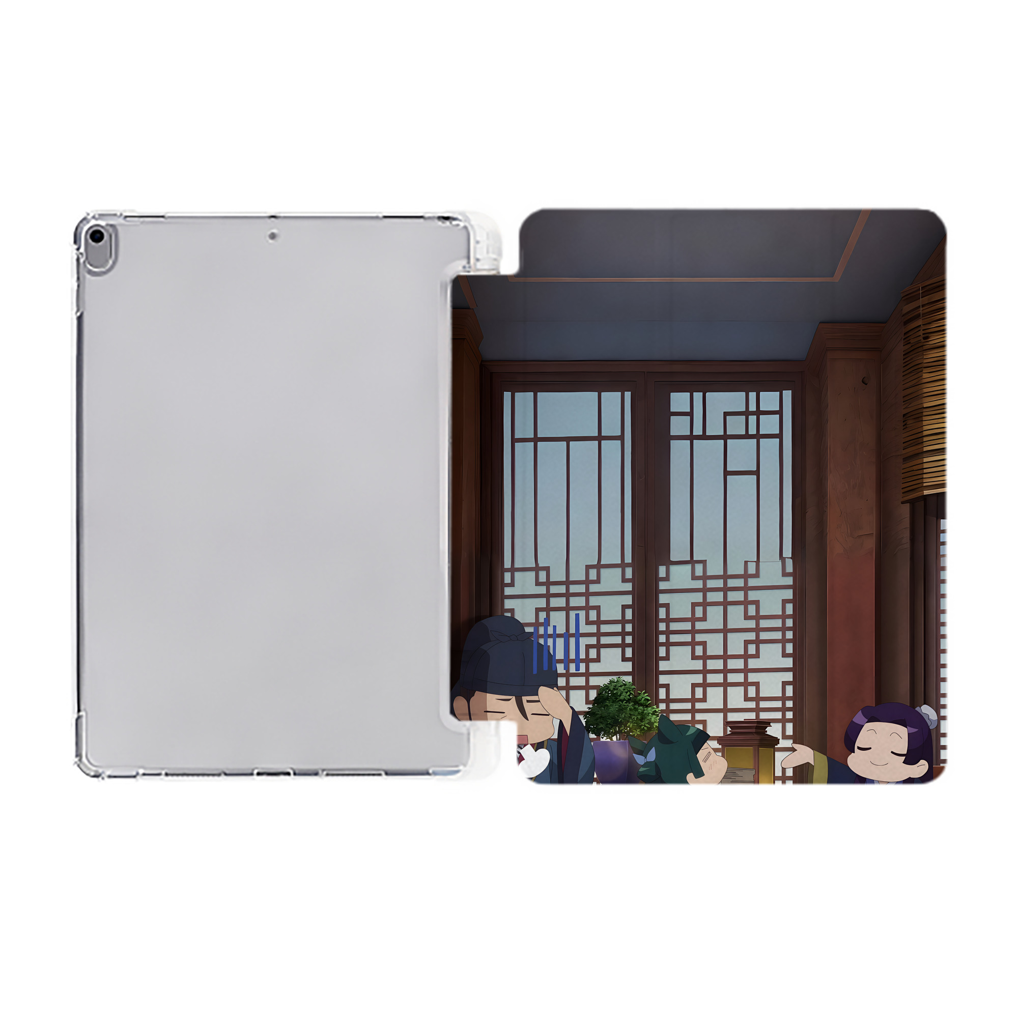 （画像用） 薬屋のひとりごと The Apothecary Diaries IPad ケース ペン収納付き 三つ折りスタンド PUレザー×シリコン 対応機種9.5/10.5/10.9インチ